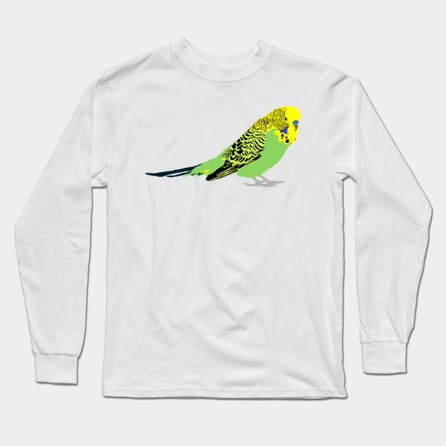 Budgie Long Sleeve T-Shirt by stargatedalek